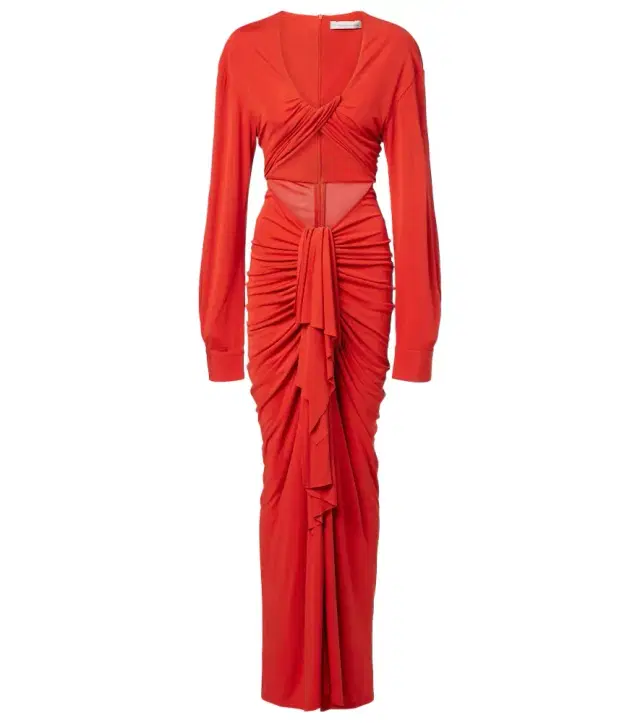 Vivenda cutout gathered gown