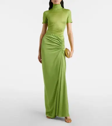 Christopher Esber Fusion gathered ribbed-knit gown | Thumbnail 4