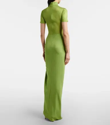 Christopher Esber Fusion gathered ribbed-knit gown | Thumbnail 6