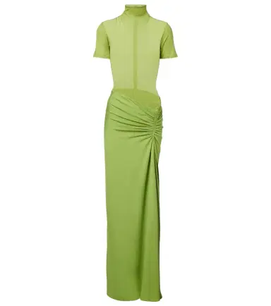 Christopher Esber Fusion gathered ribbed-knit gown | Thumbnail 1