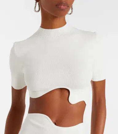 Christopher Esber Maparadita asymmetric jersey crop top | Thumbnail 4 Christopher Esber Maparadita asymmetric jersey crop top | Thumbnail 4