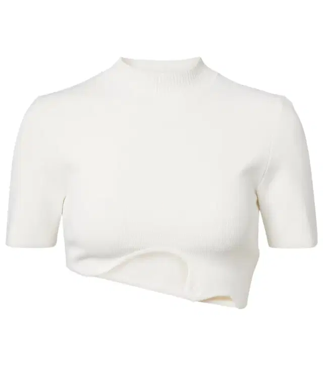 Christopher Esber Maparadita asymmetric jersey crop top