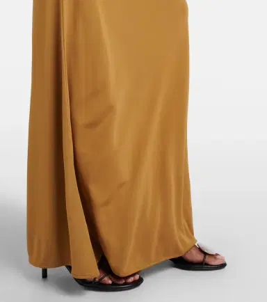 Christopher Esber Suede-trimmed jersey gown | Thumbnail 4