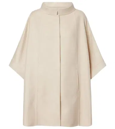 Loro Piana Salzburg leather-trimmed cashmere cape | Thumbnail 1