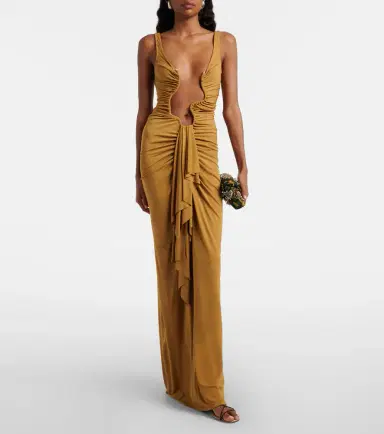 Christopher Esber Salacia cutout draped maxi dress | Thumbnail 4