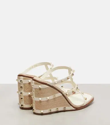 Valentino Garavani Rockstud 100 leather espadrille wedges | Thumbnail 2 Valentino Garavani Rockstud 100 leather espadrille wedges | Thumbnail 2