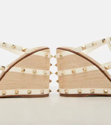 Valentino Garavani Rockstud 100 leather espadrille wedges | Thumbnail 3 Valentino Garavani Rockstud 100 leather espadrille wedges | Thumbnail 3