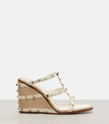 Valentino Garavani Rockstud 100 leather espadrille wedges | Thumbnail 4 Valentino Garavani Rockstud 100 leather espadrille wedges | Thumbnail 4