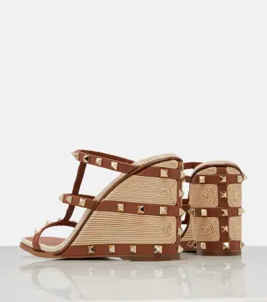 Valentino Garavani Rockstud leather espadrille sandals | Thumbnail 2