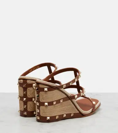 Valentino Garavani Rockstud leather espadrille sandals | Thumbnail 4
