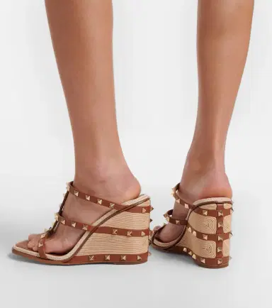 Valentino Garavani Rockstud leather espadrille sandals | Thumbnail 5