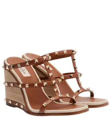 Valentino Garavani Rockstud leather espadrille sandals | Thumbnail 1