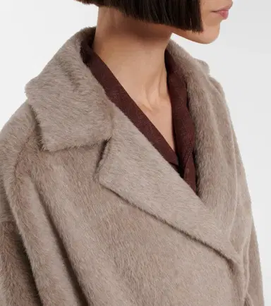 Loro Piana Maria alpaca and wool wrap coat | Thumbnail 2 Loro Piana Maria alpaca and wool wrap coat | Thumbnail 2