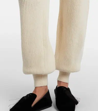 Loro Piana Juniper ribbed-knit cashmere sweatpants | Thumbnail 6 Loro Piana Juniper ribbed-knit cashmere sweatpants | Thumbnail 6
