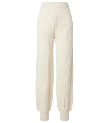 Loro Piana Juniper ribbed-knit cashmere sweatpants | Thumbnail 1 Loro Piana Juniper ribbed-knit cashmere sweatpants | Thumbnail 1