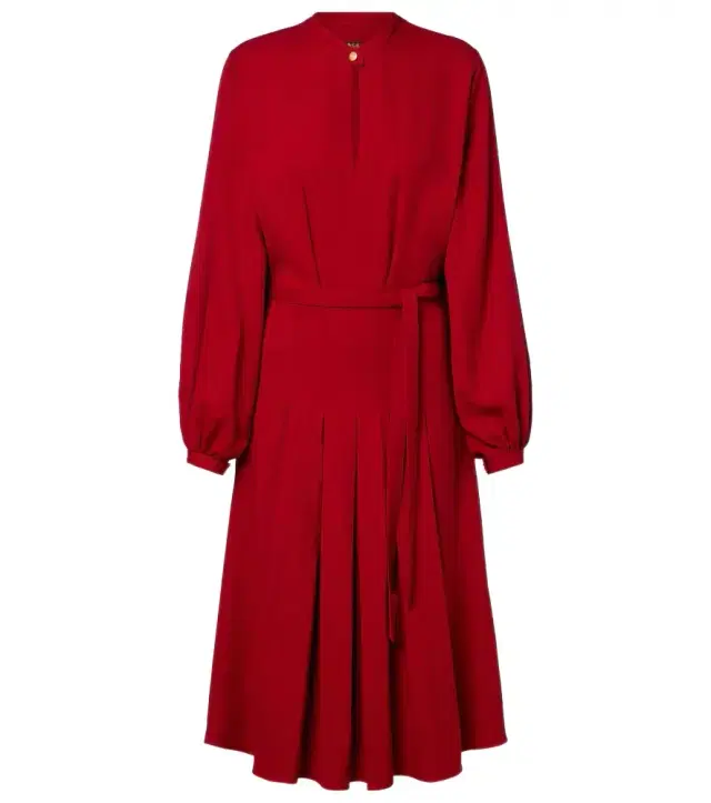 Loro Piana Haileen silk and wool crêpe cady midi dress
