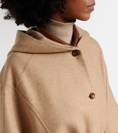 Loro Piana Belted wool and cashmere cape | Thumbnail 5
