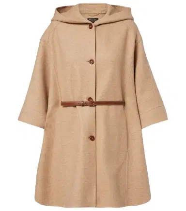 Loro Piana Belted wool and cashmere cape | Thumbnail 1