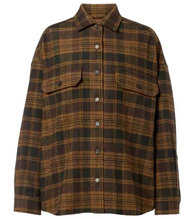 Loro Piana Darby checked wool and cashmere overshirt | Thumbnail 1 Loro Piana Darby checked wool and cashmere overshirt | Thumbnail 1