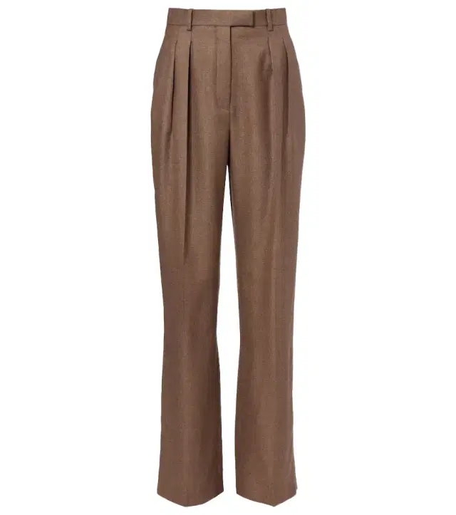 Loro Piana Chad pleated cashmere and silk wide-leg pants