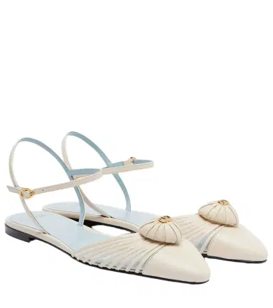 Valentino Garavani Caur Royal leather flats | Thumbnail 1 Valentino Garavani Caur Royal leather flats | Thumbnail 1