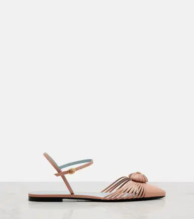 Valentino Garavani Royal VLogo leather flats | Thumbnail 4