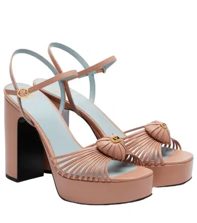 Valentino Garavani Caur Royal 115 leather platform sandals | Thumbnail 1 Valentino Garavani Caur Royal 115 leather platform sandals | Thumbnail 1