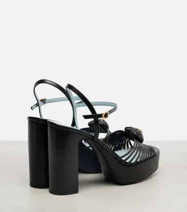 Valentino Garavani Royal VLogo 115 leather platform sandals | Thumbnail 3 Valentino Garavani Royal VLogo 115 leather platform sandals | Thumbnail 3