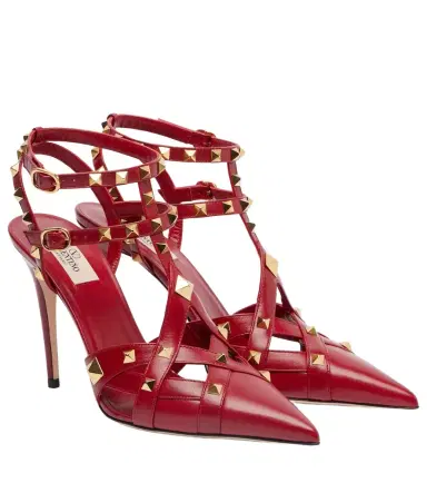 Valentino Garavani Studdy 100 leather pumps | Thumbnail 1 Valentino Garavani Studdy 100 leather pumps | Thumbnail 1