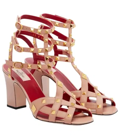 Valentino Garavani Studdy 80 leather sandals | Thumbnail 1 Valentino Garavani Studdy 80 leather sandals | Thumbnail 1