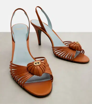 Valentino Garavani Royal 85 leather slingback sandals | Thumbnail 3