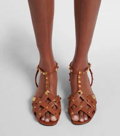 Valentino Garavani Studdy leather sandals | Thumbnail 5