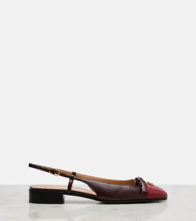 Valentino Garavani Valet Du Roi leather slingback ballet flats | Thumbnail 3 Valentino Garavani Valet Du Roi leather slingback ballet flats | Thumbnail 3