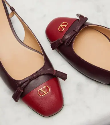 Valentino Garavani Valet Du Roi leather slingback ballet flats | Thumbnail 4 Valentino Garavani Valet Du Roi leather slingback ballet flats | Thumbnail 4