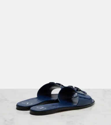 Valentino Garavani VLogo patent leather slides | Thumbnail 3