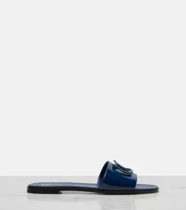 Valentino Garavani VLogo patent leather slides | Thumbnail 4