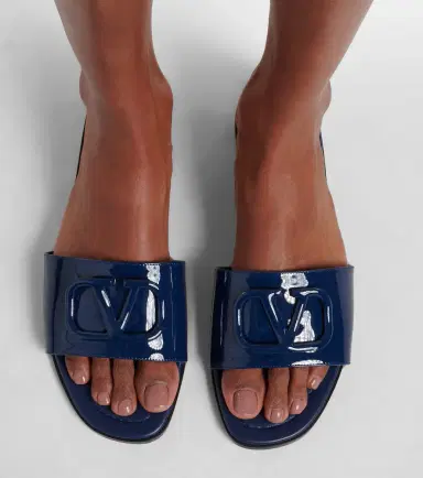 Valentino Garavani VLogo patent leather slides | Thumbnail 6