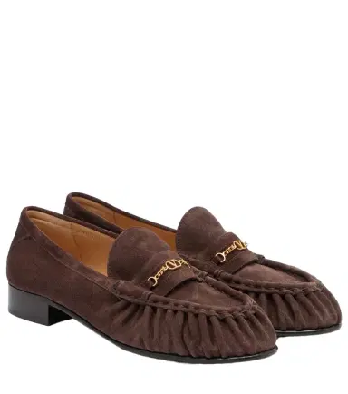 Valentino Garavani VLogo suede loafers | Thumbnail 1 Valentino Garavani VLogo suede loafers | Thumbnail 1