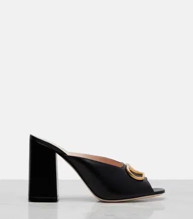 Valentino Garavani VLogo leather mules | Thumbnail 2 Valentino Garavani VLogo leather mules | Thumbnail 2