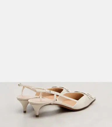 Valentino Garavani VLogo 40 patent leather slingback pumps | Thumbnail 2
