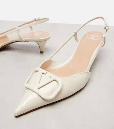 Valentino Garavani VLogo 40 patent leather slingback pumps | Thumbnail 4