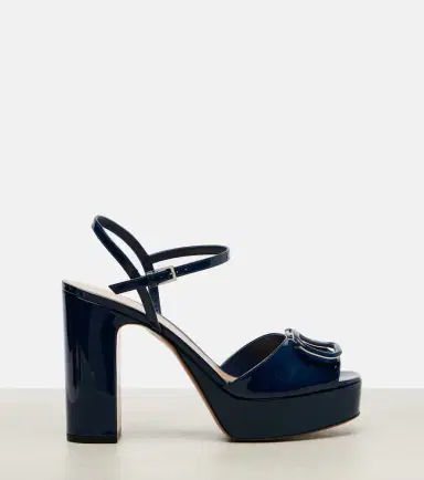 Valentino Garavani VLogo 115 patent leather platform sandals | Thumbnail 2 Valentino Garavani VLogo 115 patent leather platform sandals | Thumbnail 2
