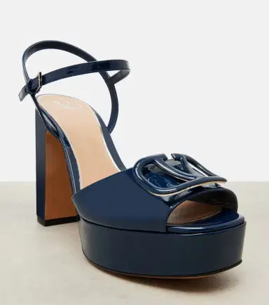 Valentino Garavani VLogo 115 patent leather platform sandals | Thumbnail 3 Valentino Garavani VLogo 115 patent leather platform sandals | Thumbnail 3