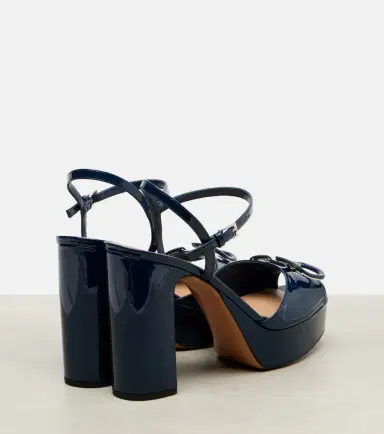 Valentino Garavani VLogo 115 patent leather platform sandals | Thumbnail 4 Valentino Garavani VLogo 115 patent leather platform sandals | Thumbnail 4