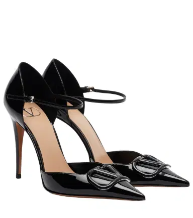 Valentino Garavani D'Orsay 100 patent leather pumps | Thumbnail 1 Valentino Garavani D'Orsay 100 patent leather pumps | Thumbnail 1
