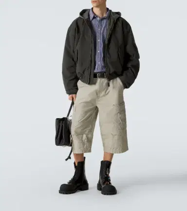 Balenciaga Cotton-blend hooded bomber jacket | Thumbnail 3 Balenciaga Cotton-blend hooded bomber jacket | Thumbnail 3