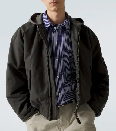 Balenciaga Cotton-blend hooded bomber jacket | Thumbnail 5 Balenciaga Cotton-blend hooded bomber jacket | Thumbnail 5