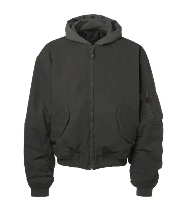 Balenciaga Cotton-blend hooded bomber jacket