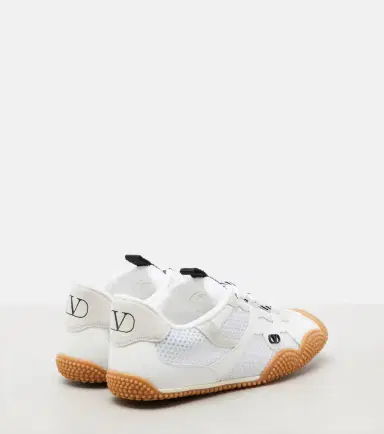Valentino Garavani Amphibia suede-trimmed sneakers | Thumbnail 2 Valentino Garavani Amphibia suede-trimmed sneakers | Thumbnail 2