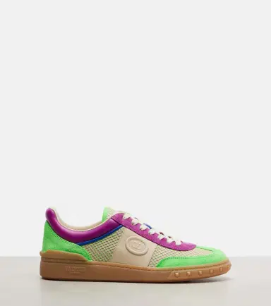 Valentino Garavani Upvillage leather-trimmed sneakers | Thumbnail 4 Valentino Garavani Upvillage leather-trimmed sneakers | Thumbnail 4